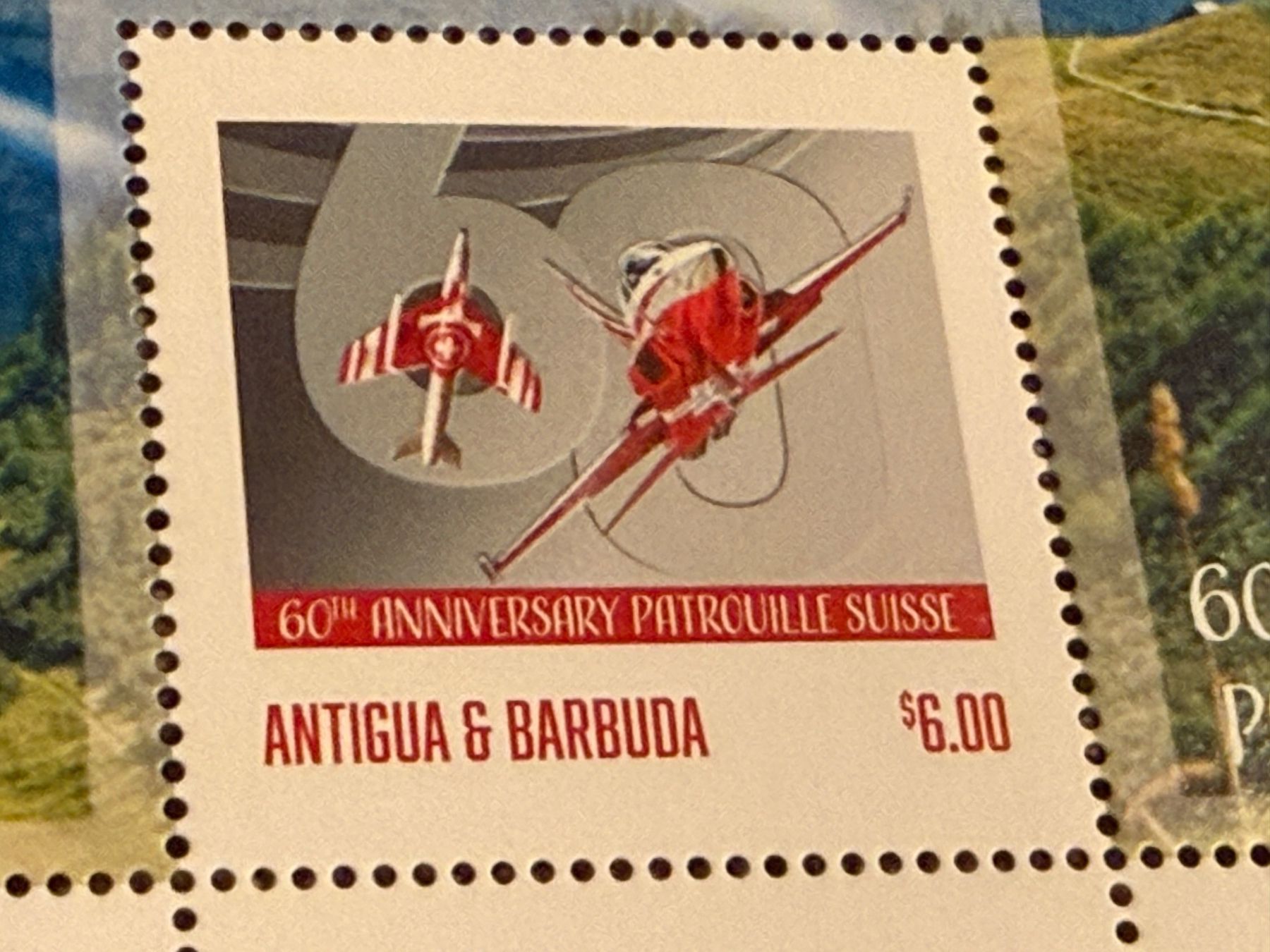 Tutti i francobolli: Schöner Briefmarkenbogen PATROUILLE SUISSE ** – Nuovo (secondo la descrizione) da Brütten venduto da Hst1 2