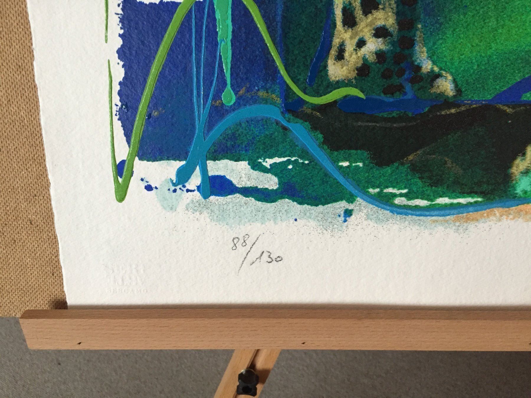 Grafica & Litografie: Rolf Knie, Serigraphie "Panther", 2001 – Nuovo (secondo la descrizione) da Einsiedeln venduto da artgallery59 3