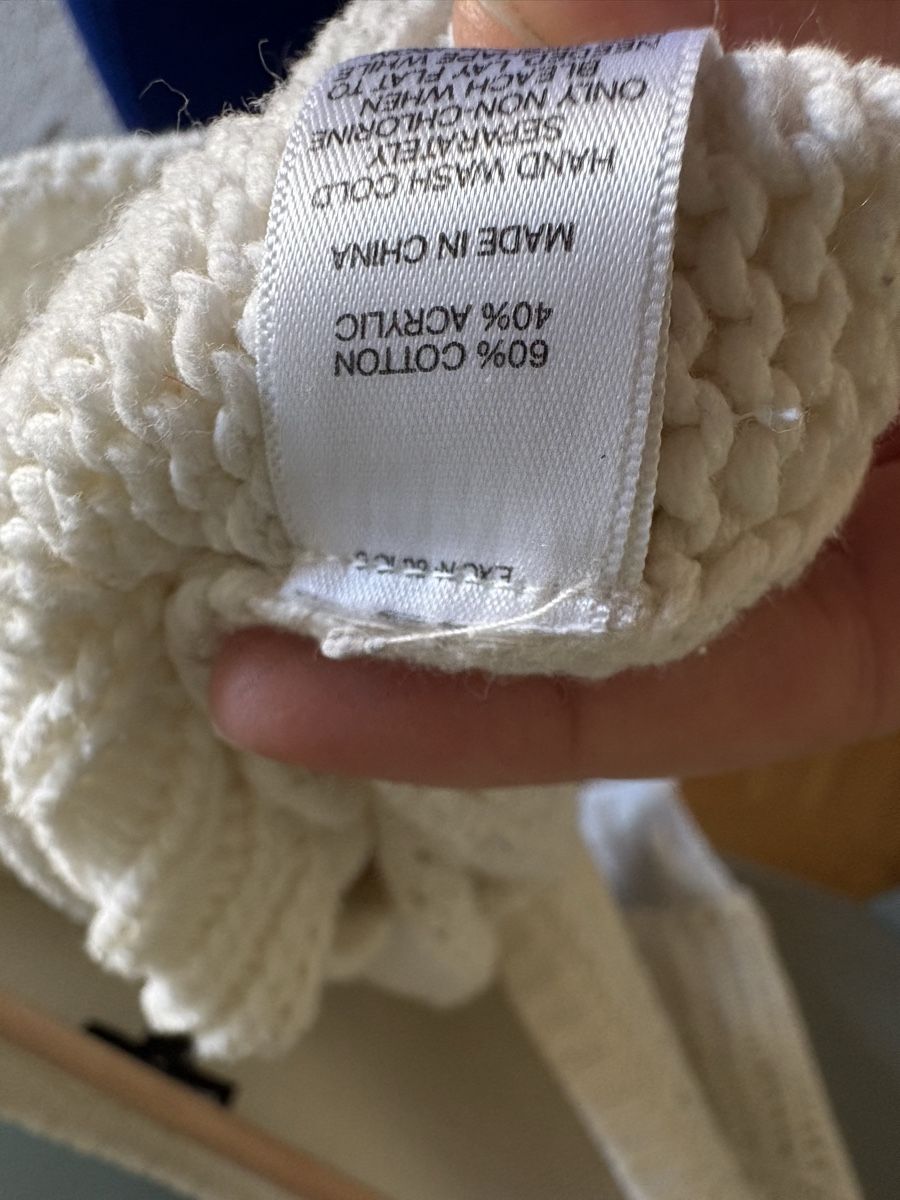 Maglioni & Felpe: Express Cream Knit Sweater, Size L, oversized – Usato da Zürich venduto da Marianavalente 2