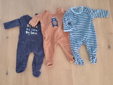3er Set Baby-Strapler, Grösse 68, neu