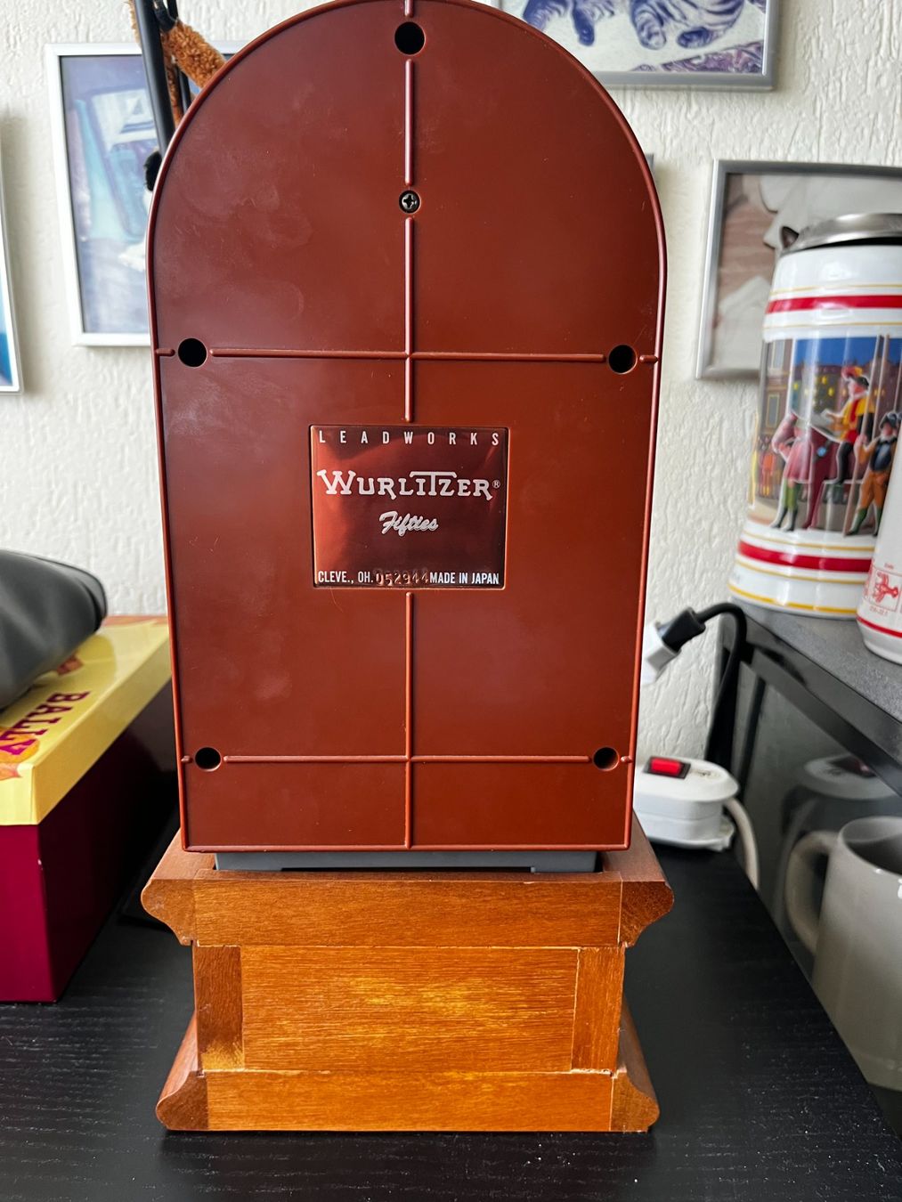 Wurlitzer Jukebox: Leadworks Wurlitzer "Fifties" Miniatur Jukebox Microkassette – Usato da Zürich venduto da Allrounders 8