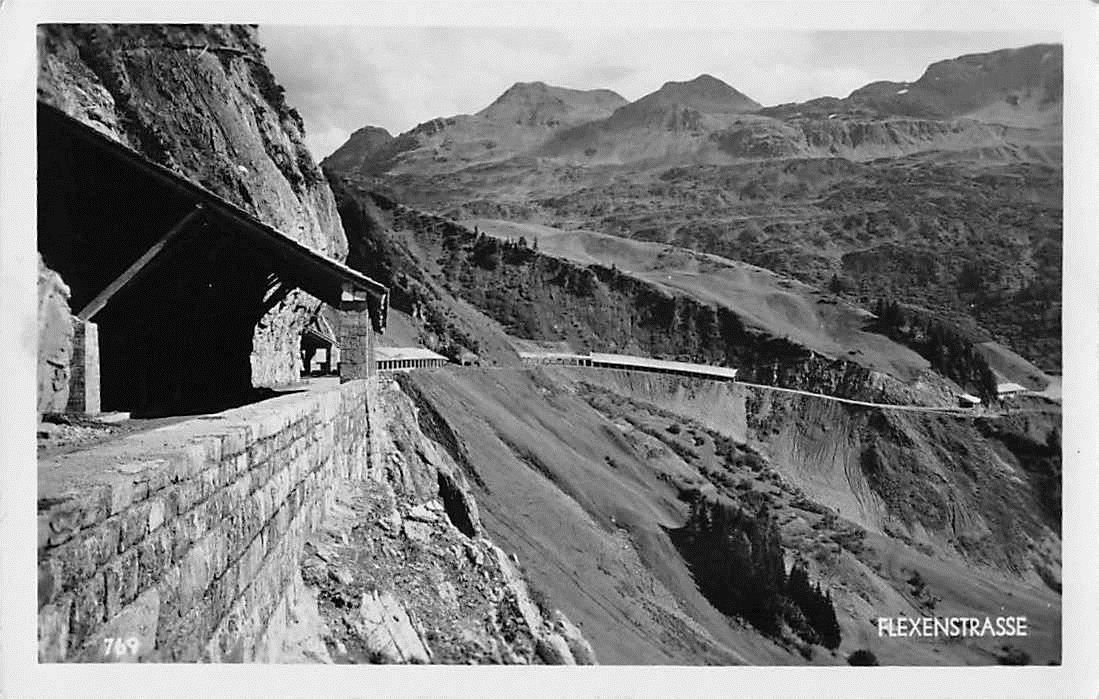 Cartoline postali: GRUSS von der FLEXENSTRASSE - 1953 – Usato da Winterthur venduto da SchatzchischtliWinti