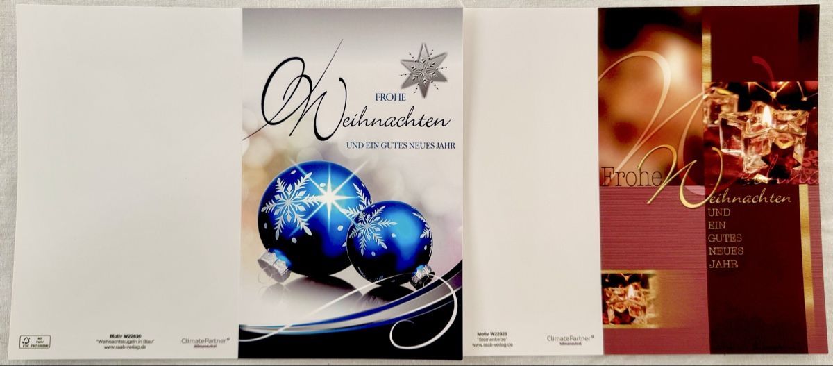 Cartoline: 10 Weihnachtskarten mit 2 Motiven inkl Briefumschäge – Nuovo e nell'imballaggio originale da Zürich venduto da jul_l6kx
