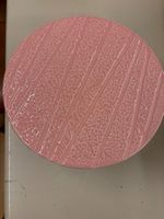 Torten-/Präsentierplatte, rosa, Keramik, neu, 26 cm Durchm.