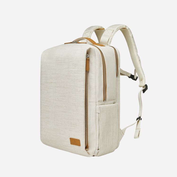 Nordace Siena Pro Tote Plus - Ruime 15 inch laptop werkdraagtas voor dagelijks gebruik en reizen, Beige, Normal