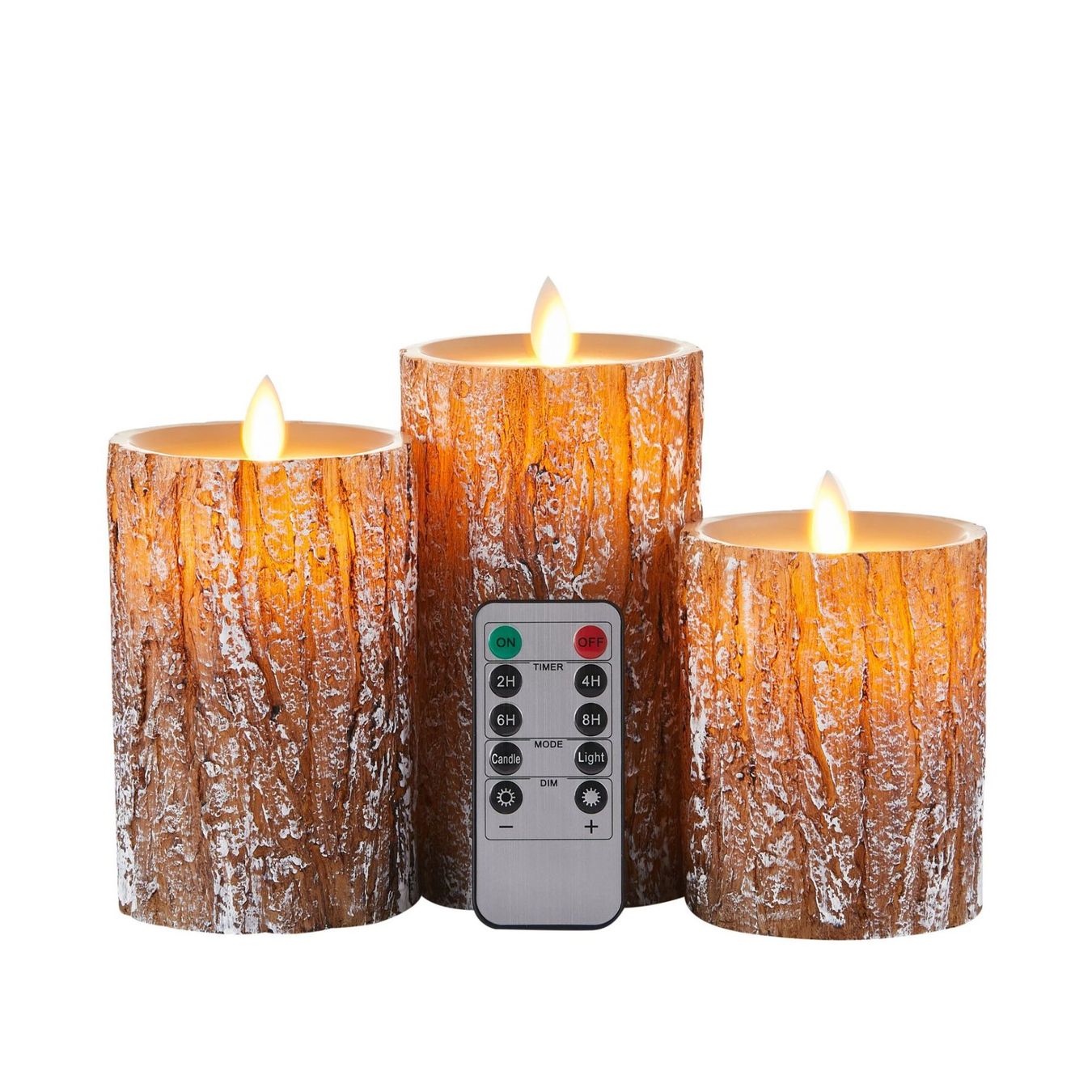Candele: LED-Kerzen Säule Birkeneffekt Echtwachs Flackernde – Nuovo (secondo la descrizione) da Thun venduto da Laoye 6