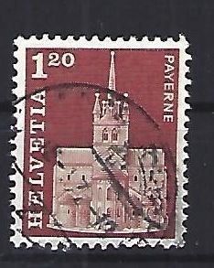 Tutti i francobolli: 1964 - Baudenkmäler - Stiftskirche – Usato da Schaffhausen venduto da poststamp