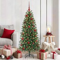 vidaXL Weihnachtskugel-Set 61 stk. 150 LEDs Warmes WeiÃŸ Ã˜