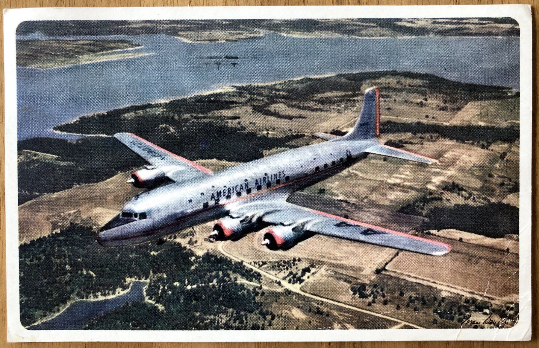 Cartoline postali: Alte Postkarte AMERICAN AIRLINES – Usato da Starrkirch-Wil venduto da heidiml