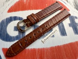 16mm Lederarmband Croco! Dornschliesse, Uhrband