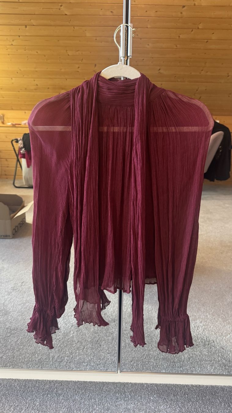 Mango Camicette: Bluse Bordeaux rot Mango, Gr. S – Usato da Kriessern venduto da loolah 1