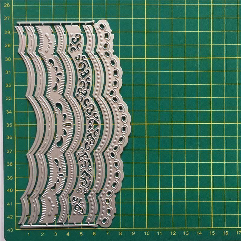 Sciablone: BORDÜRE 7-TEILIG STANZSCHABLONE – Nuovo e nell'imballaggio originale da Affoltern am Albis venduto da scrapbooking 2