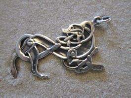 Schmuckanhänger keltischer Pferd 925 er Sterling Silber