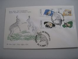 Alte Briefmarke Nordzypern 31.7.1989 selten