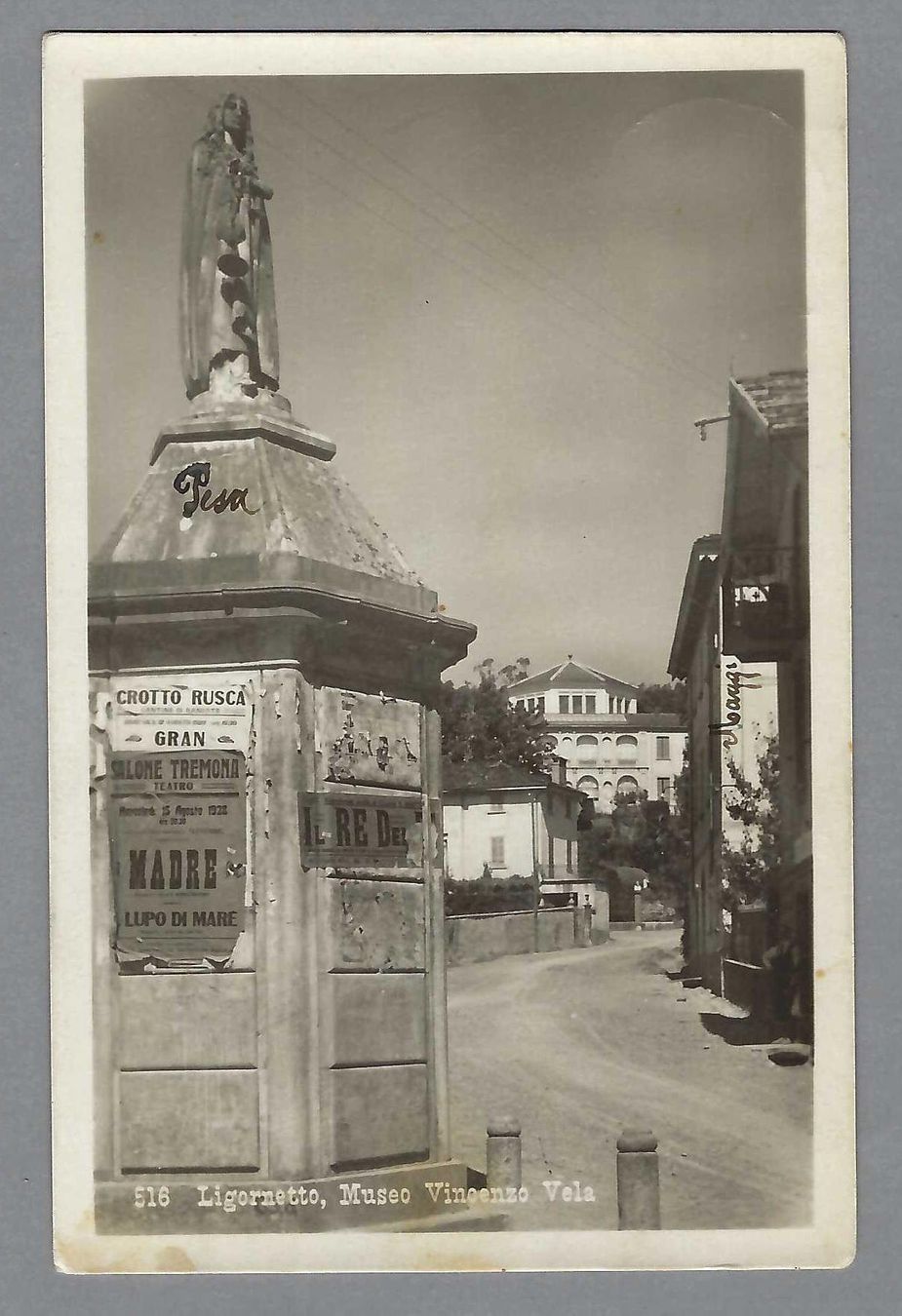 Cartoline postali: 1928, LIGORNETTO, NON COMUNE! – Usato da Pura venduto da ulisse1957