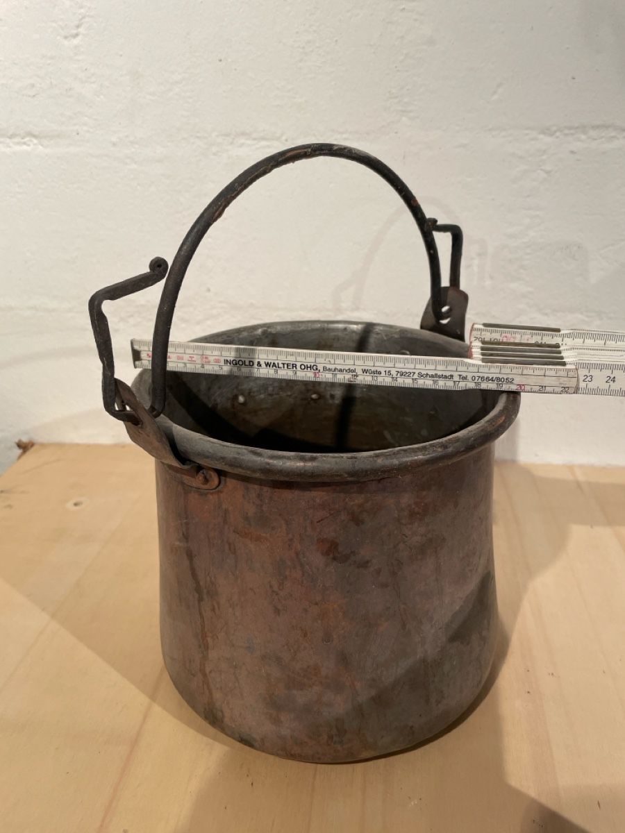 Pentole: Antiker Kupferkessel, Durchmesser 20cm, – Usato da zürich venduto da luiz03 1