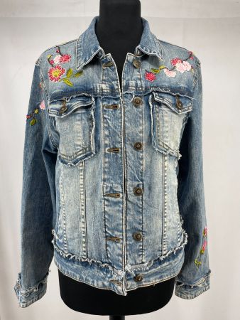 DESIGUAL Veste en jeans brodé - Taille 44