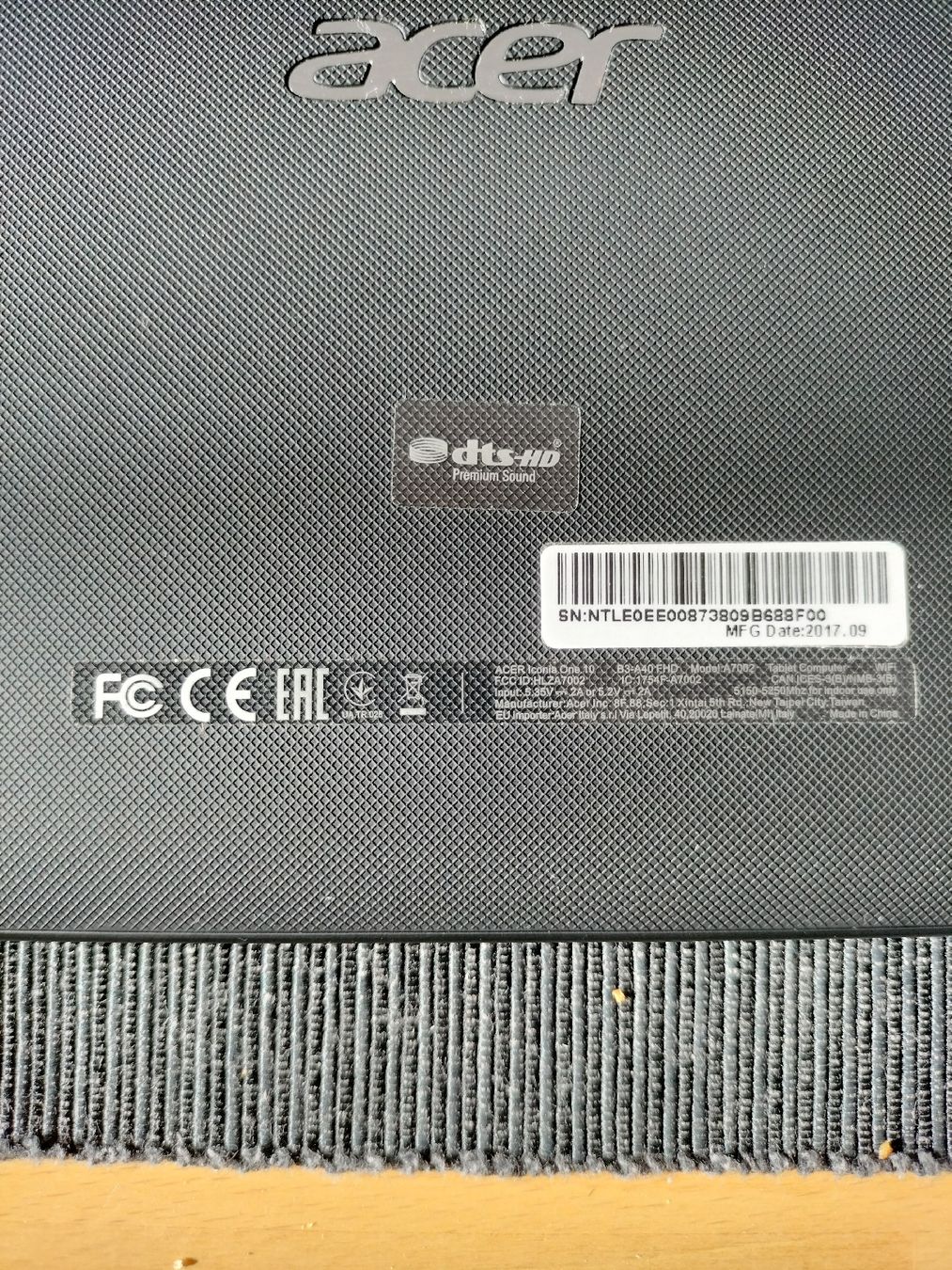 Acer Tablet PC: Acer Tablet B3-A40FHD – Usato da Romoos venduto da fra_9w7t 3