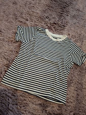 Gestreiftes T-Shirt von Lupilu, Grösse 122/128
