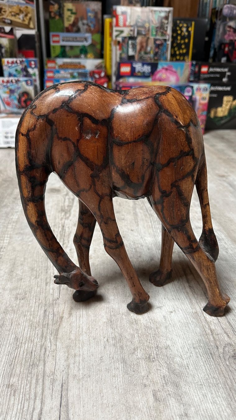 Sculture & Statue: Holz Giraffe, Deko Tierfigur aus Afrika – Usato da Arisdorf venduto da Thor63