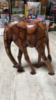 Holz Giraffe, Deko Tierfigur aus Afrika