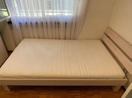 Letto completo Conforama con doghe e materasso 140 cm