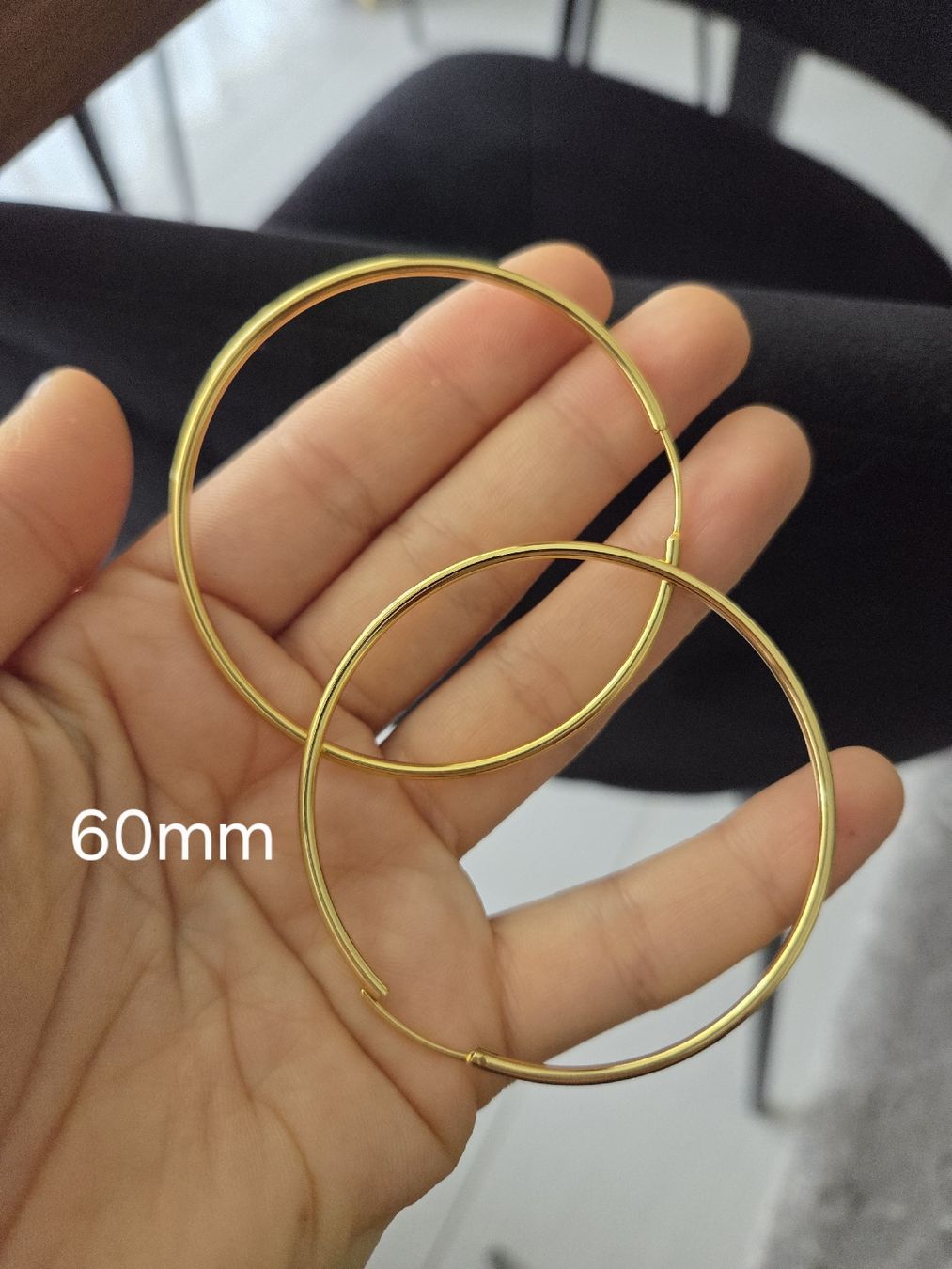 Orecchini pendenti & Orecchini a lobo: Stahlohrringe 60mm und 70mm – Nuovo (secondo la descrizione) da Bülach venduto da Recherchieren 4