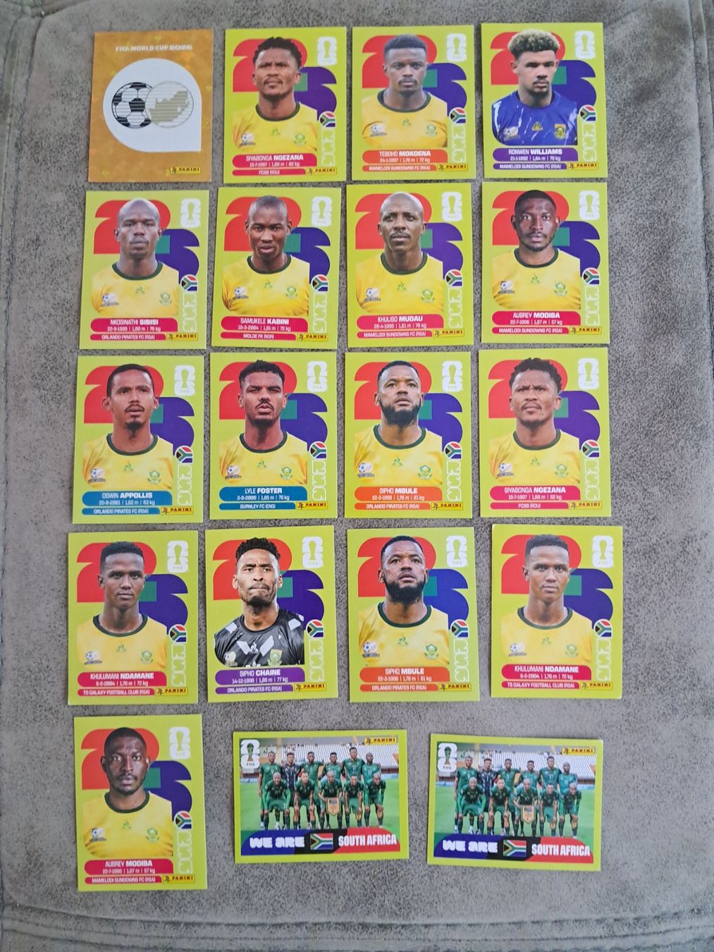 Panini Carte collezionabili: 19 x Paninisticker 2026 / Südafrika – Nuovo (secondo la descrizione) da Weinfelden venduto da Da-ryn01
