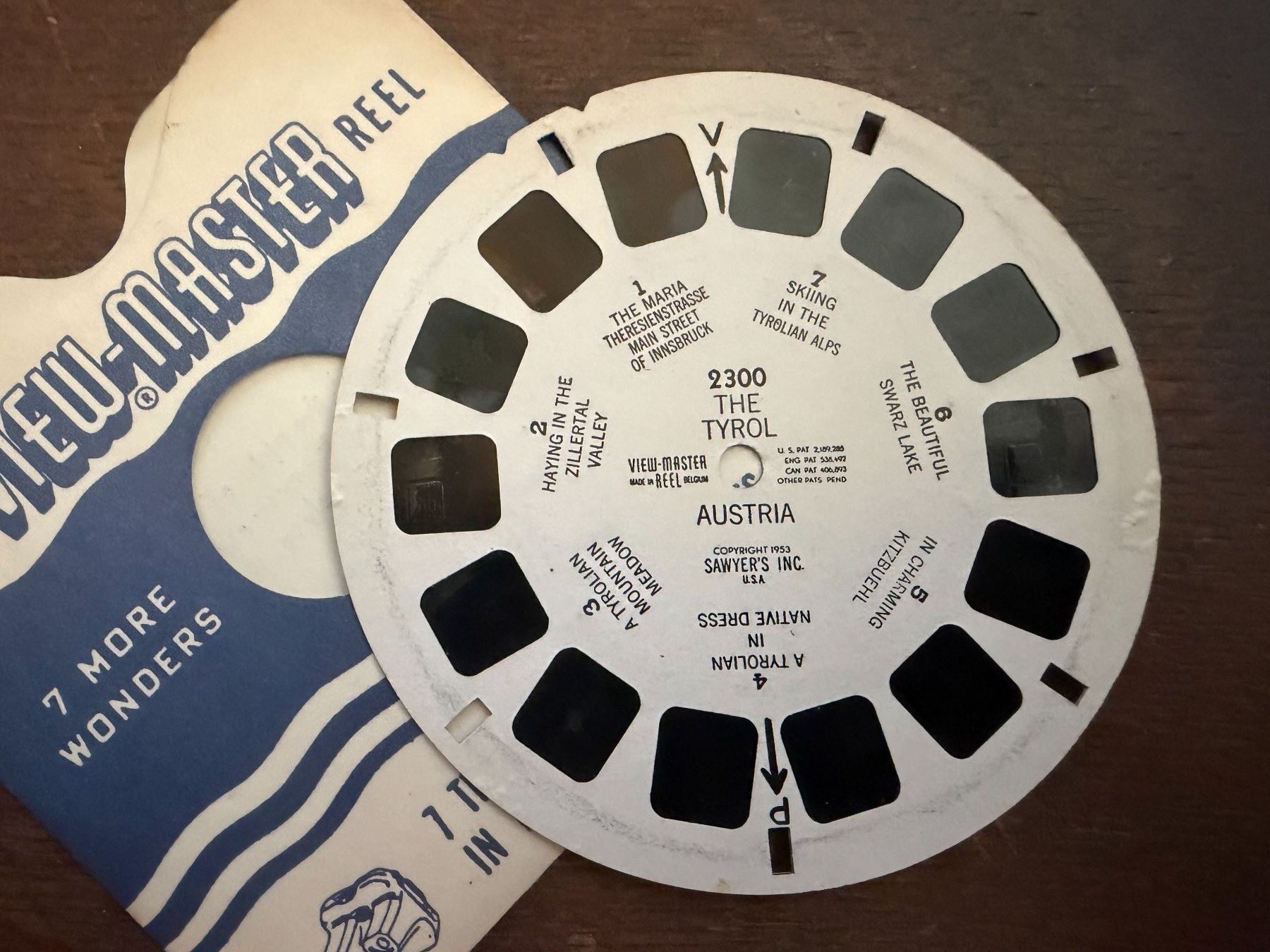 View-master Jouets: View-Master 3D: Nr. 2300 THE TYROL AUSTRIA – D'occasion à Tegerfelden par siebenmacky 2