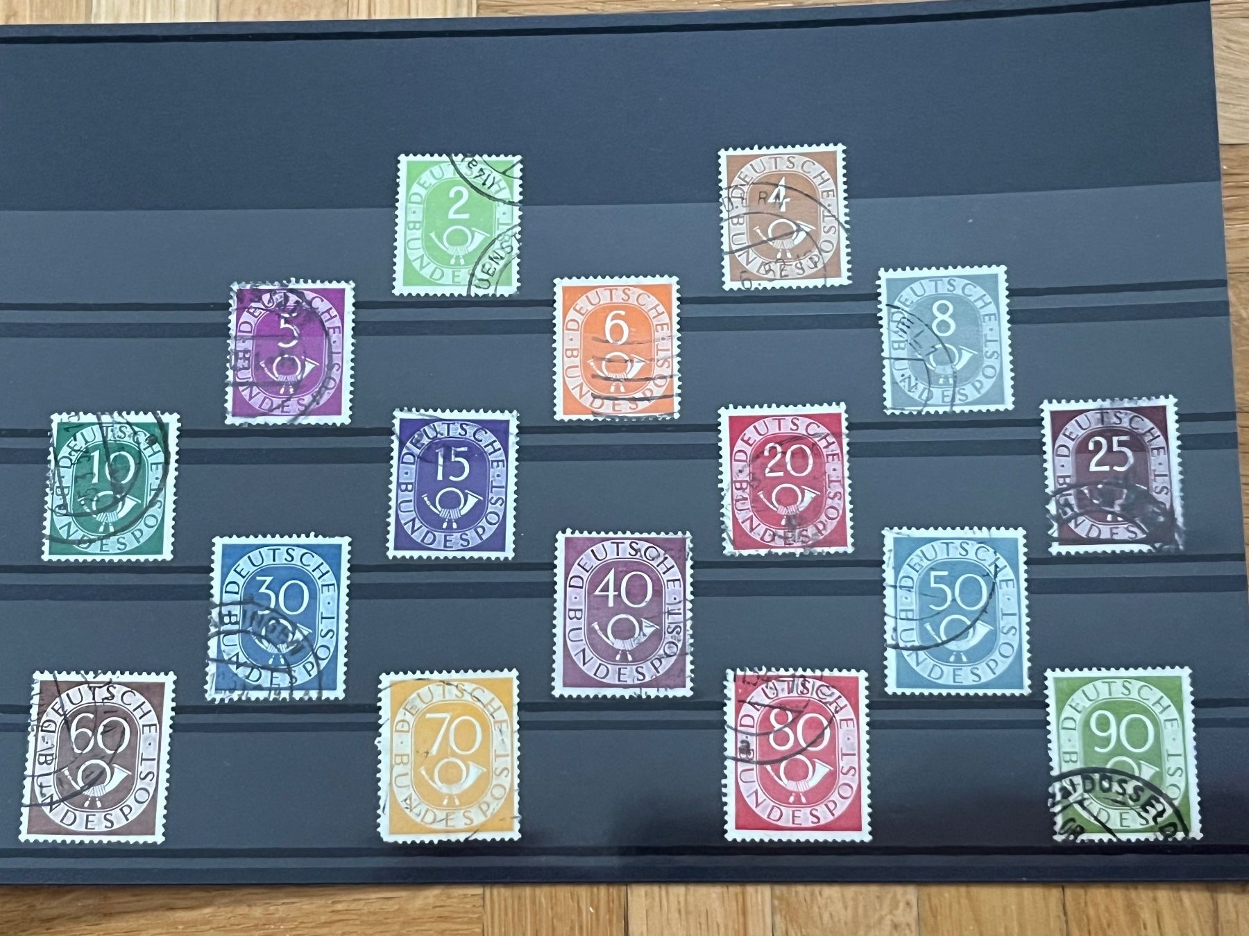 Tutti i francobolli: Briefmarken, Posthorn Satz – Usato da Romanshorn venduto da luxcollect