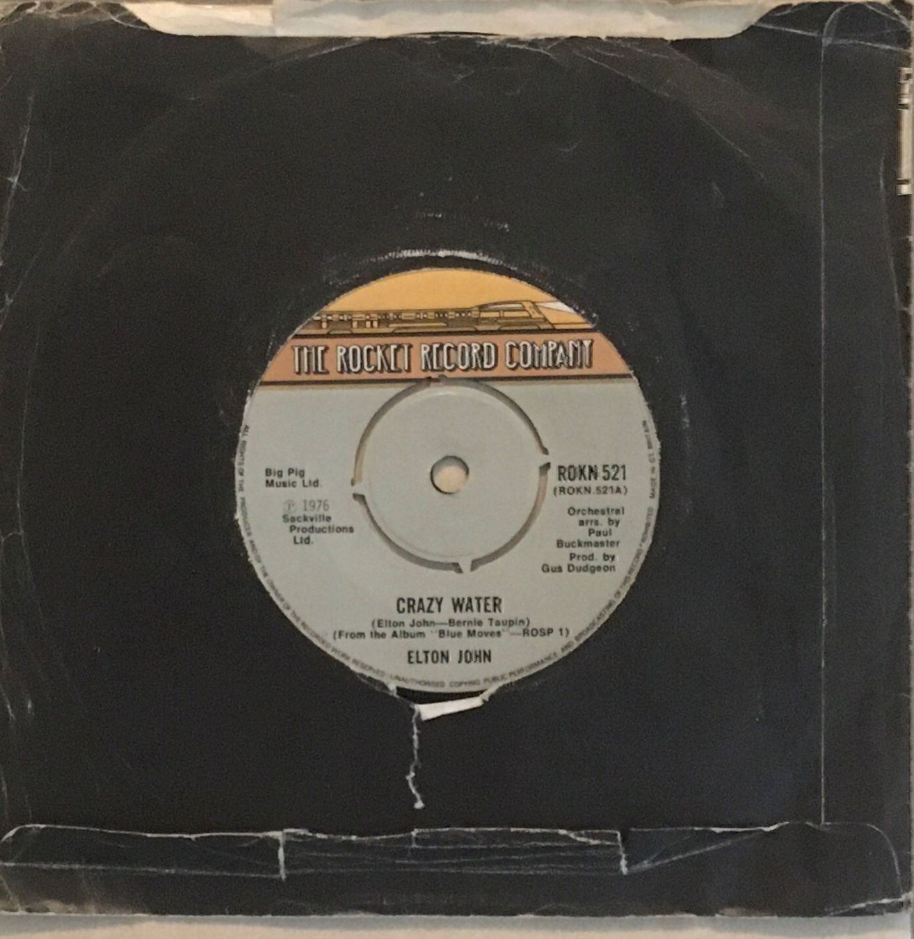 Dischi in vinile: ELTON JOHN - CRAZY WATER – Usato da Bussigny venduto da vinyl-pas-cher 1