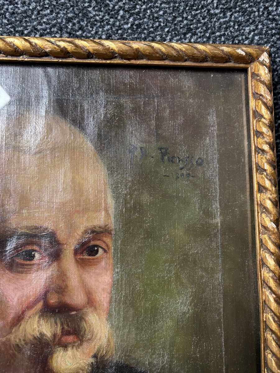 Dipinti: Rare portrait 1899 signed and great condition – Usato da Wädenswil venduto da Milan1977 2