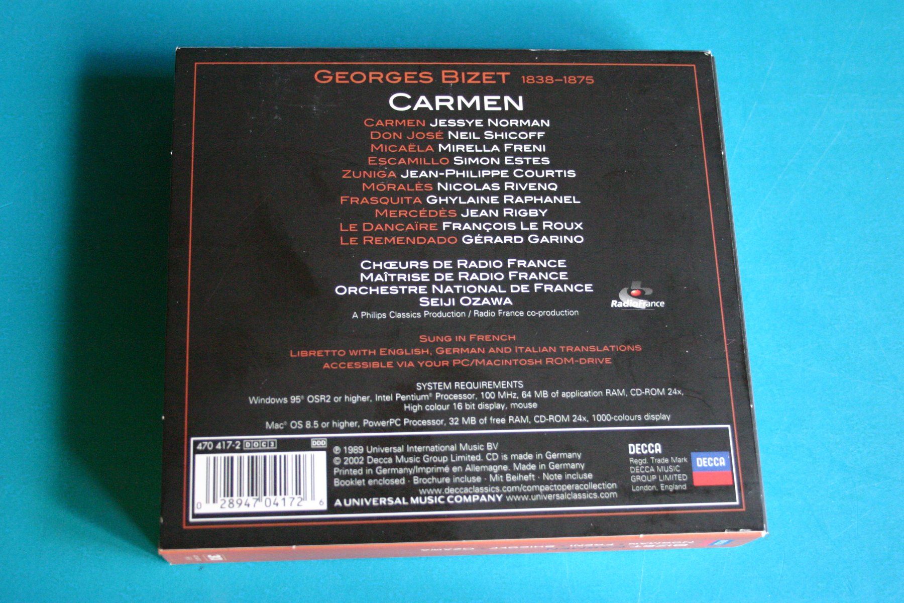 CD: BIZET CARMEN – Usato da Winkel venduto da Gallica 1