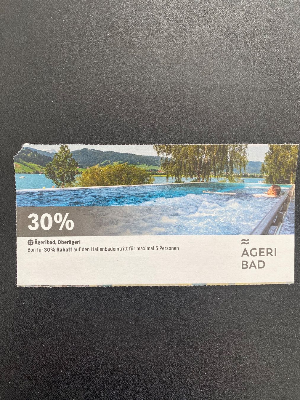 Buoni: Ägeribad, Oberägeri / 30% Rabatt – Nuovo (secondo la descrizione) da Uetliburg SG venduto da GK2004