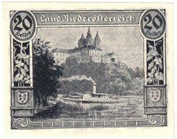 20 Heller Kassenschein, Niederösterreich, 1920, unzirkuliert