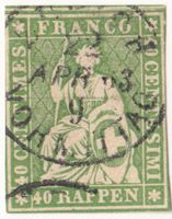 SBK 26B4 (26G) mit Vollstempel Zürich