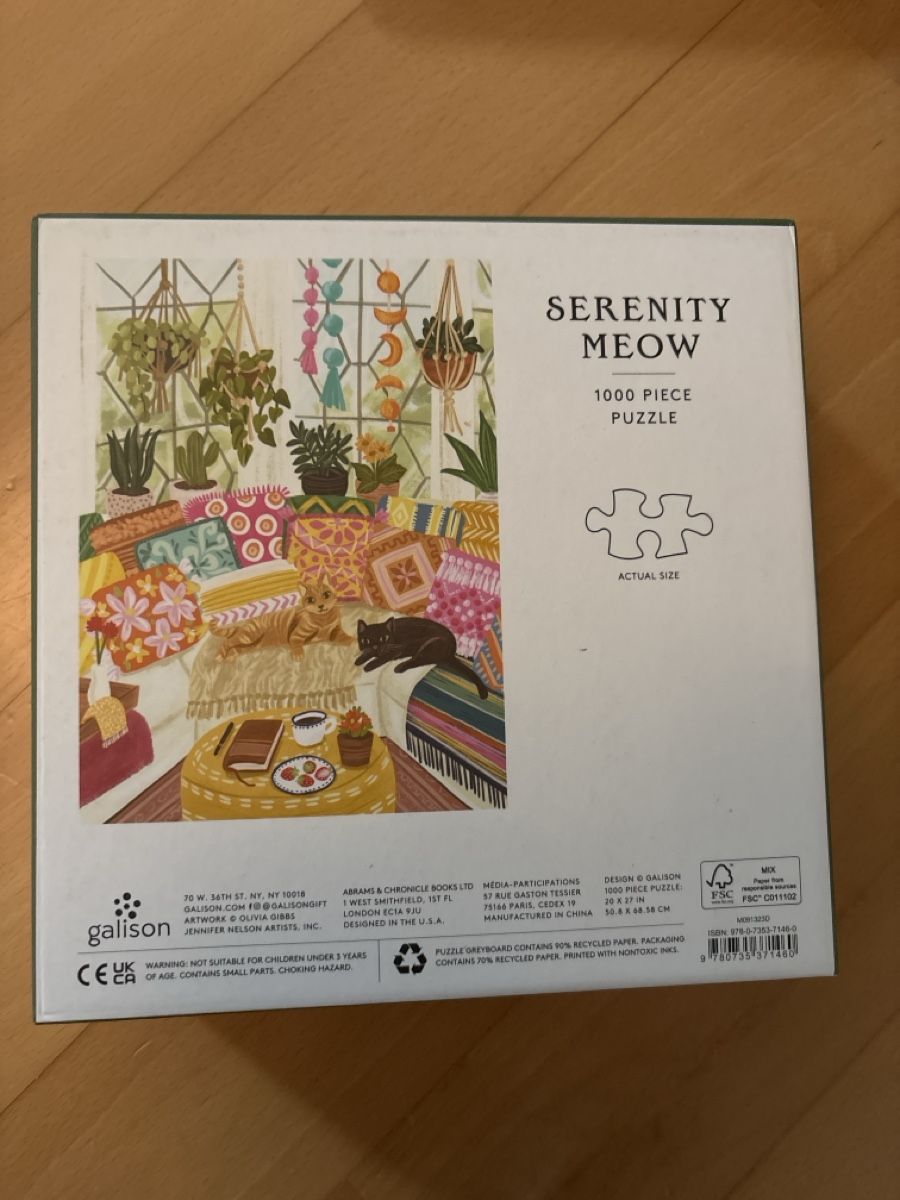 Puzzle: Katzenpuzzle, Serenity Meow – Usato da Zürich venduto da lin_j7p9 2