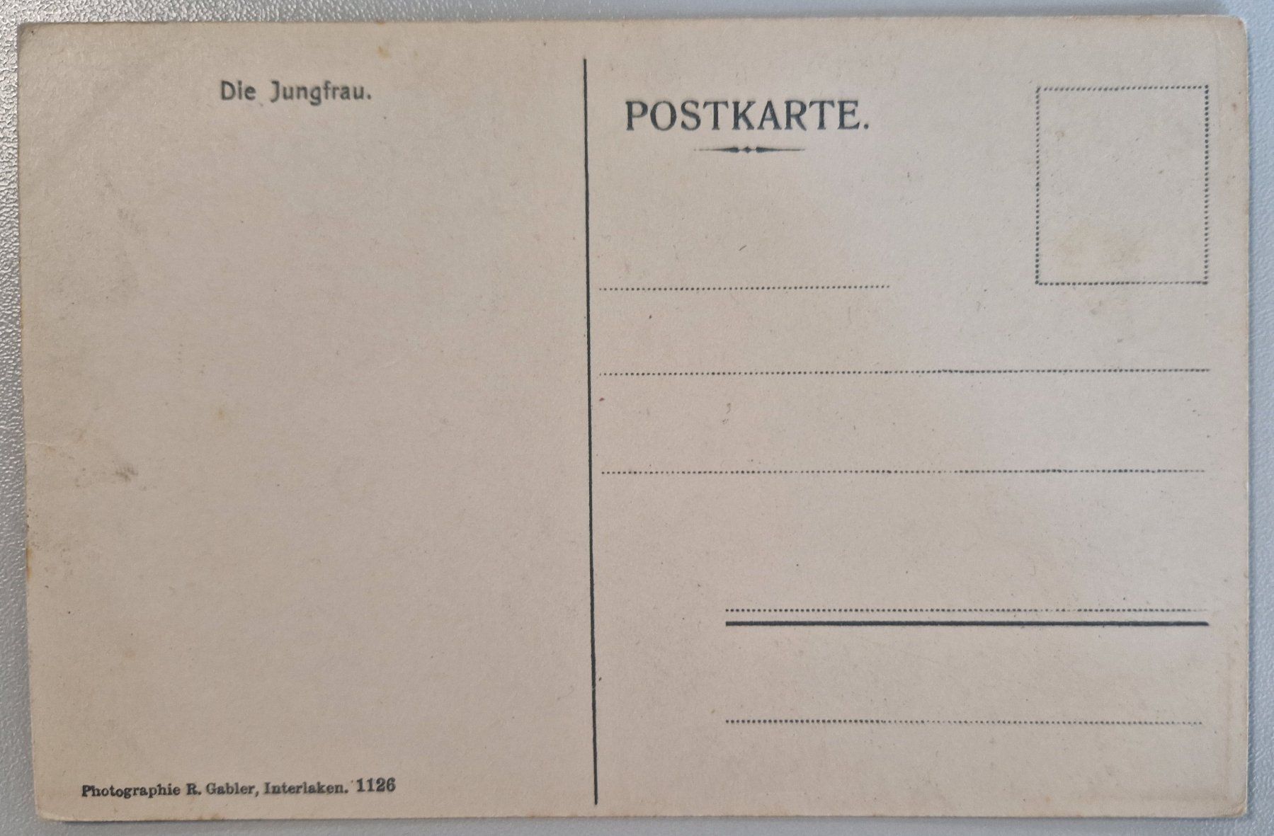 Ansichtskarten: "Jungfrau", Interlaken, Top – Neu (gemäss Beschreibung) aus Melchnau von Arthurius 1