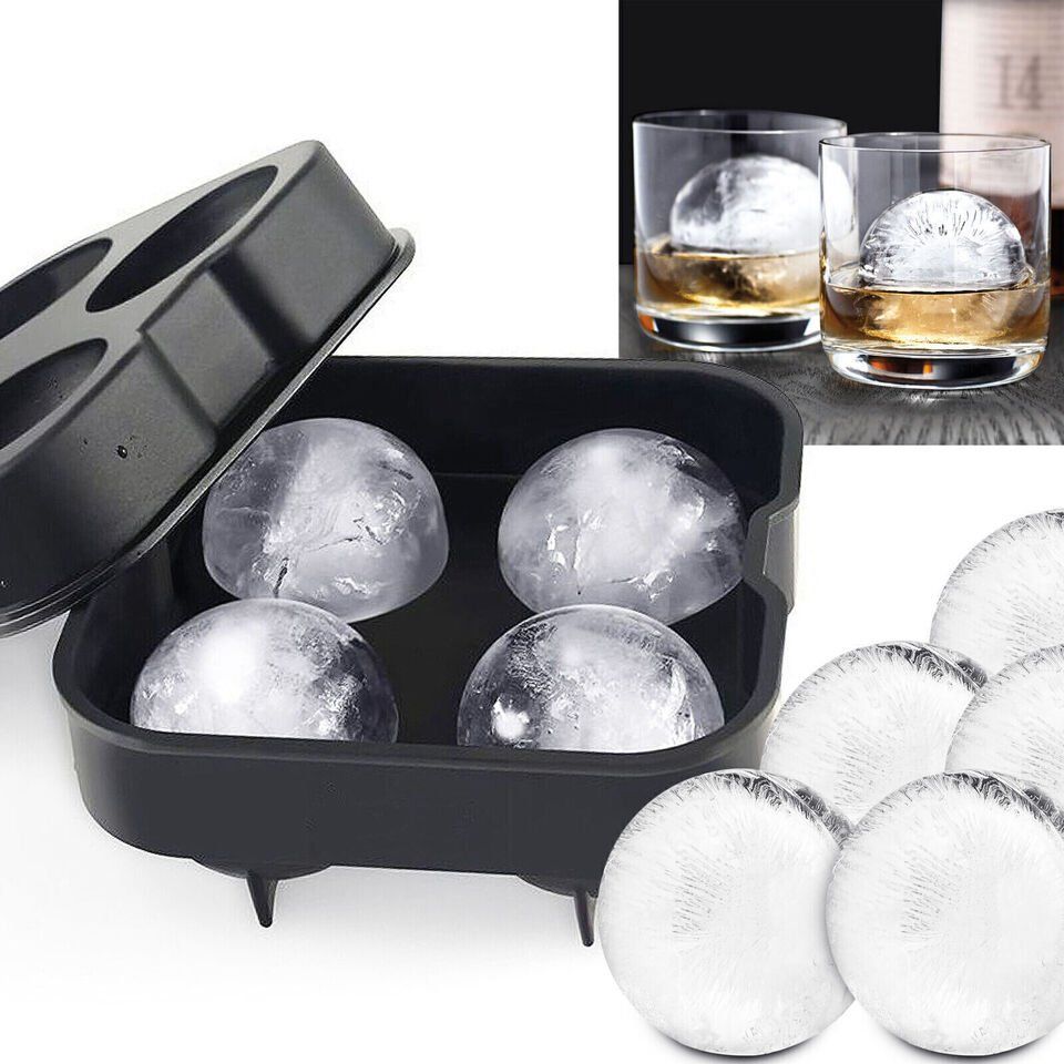 Elettrodomestici da cucina: Ice Balls XXL Eiskugelform Silikon Eiswürfelform Eiskugeln – Nuovo (secondo la descrizione) da Kirchdorf AG venduto da Apost008