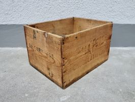 alte Holzkiste Kiste PETER GALA CHOCOLAT AU LAIT