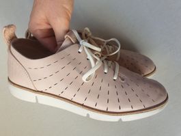 CLARKS 36 LEDER SCHUHE SCHNÜRER SNEAKER HALBSCHUH np 290