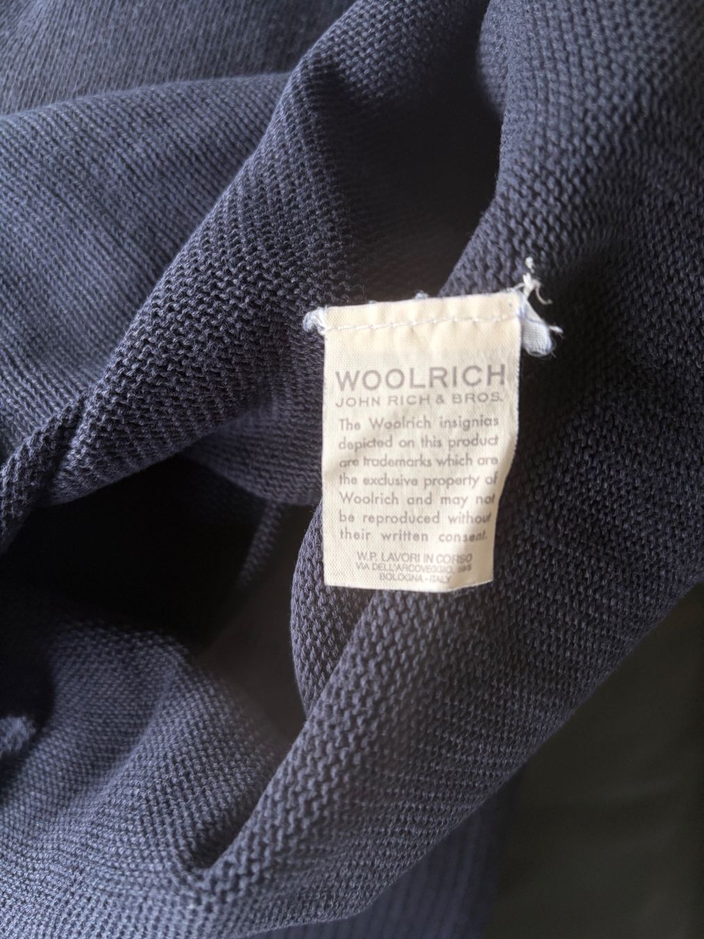 Woolrich Maglioni & Felpe: Baumwollpullover von Woolrich, Navy, Gr. L – Usato da Balzers venduto da Golf-Lady 2