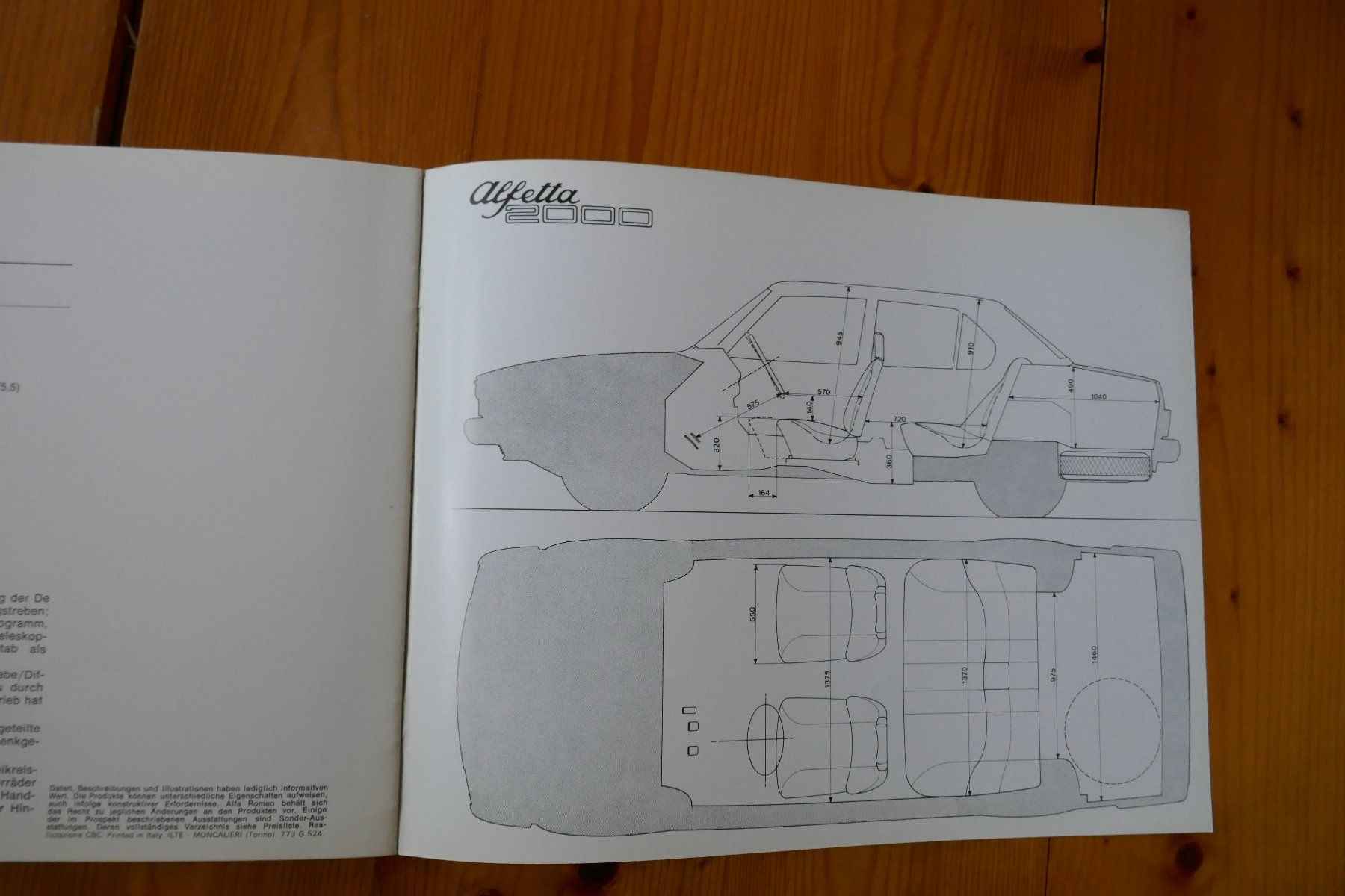 Alfa Romeo Documents: Alfetta  2000   Originalprospekt – D'occasion à Madiswil par ML911 8
