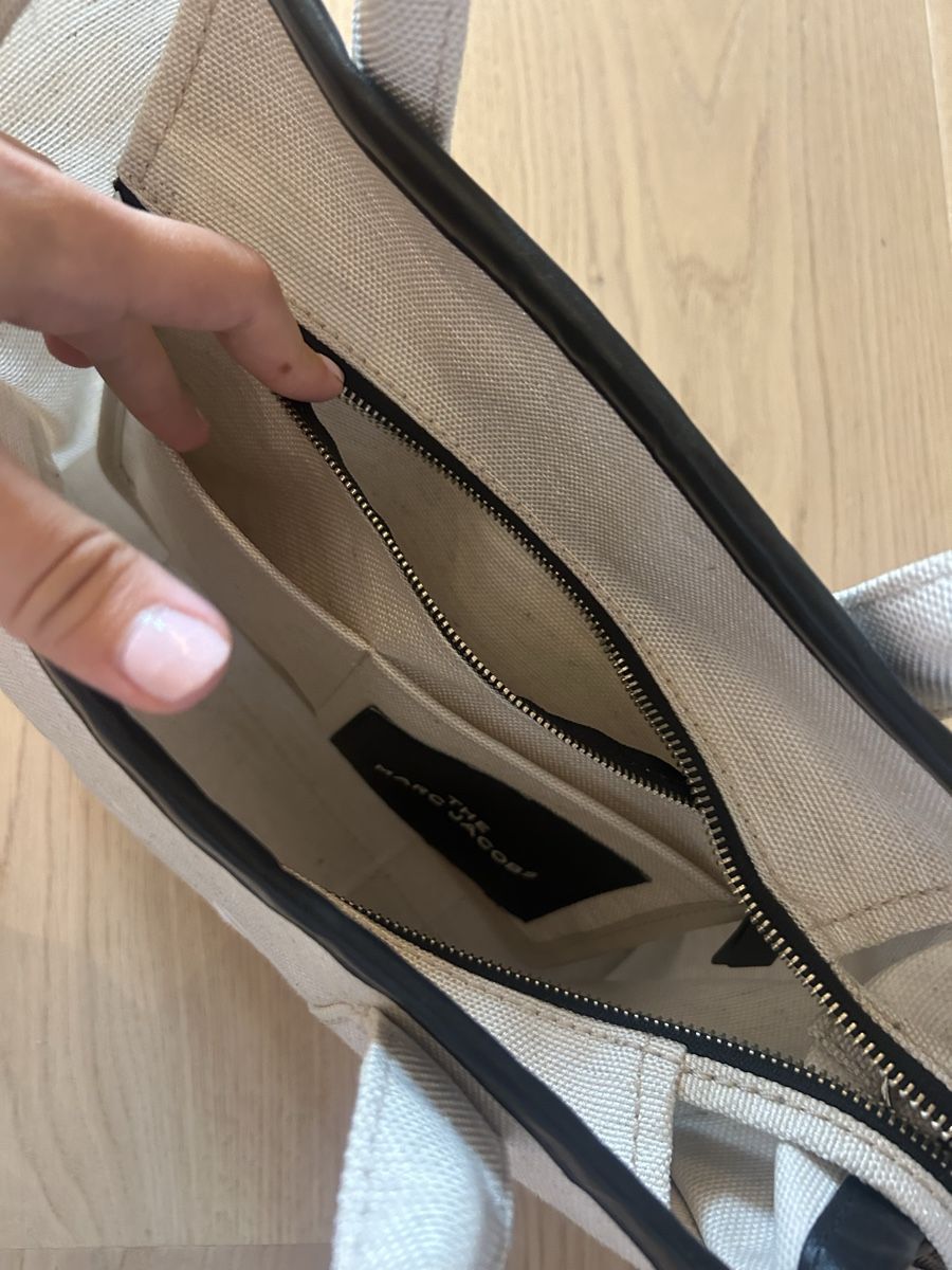 Marc Jacobs Sacs femmes: Marc Jacobs Tote Bag Beige mit Leder – D'occasion à Mönchaltorf par johanna_k06 3