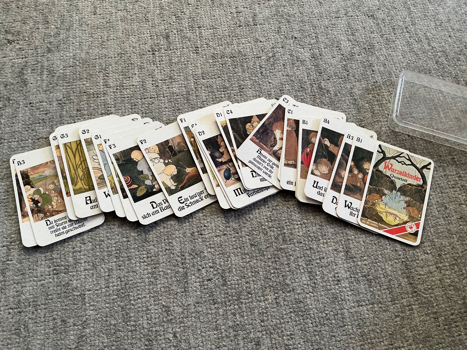 Giochi: antikes Wurzelkinder Quartett Spiel, komplett, – Usato da Jona venduto da Jancy60 1