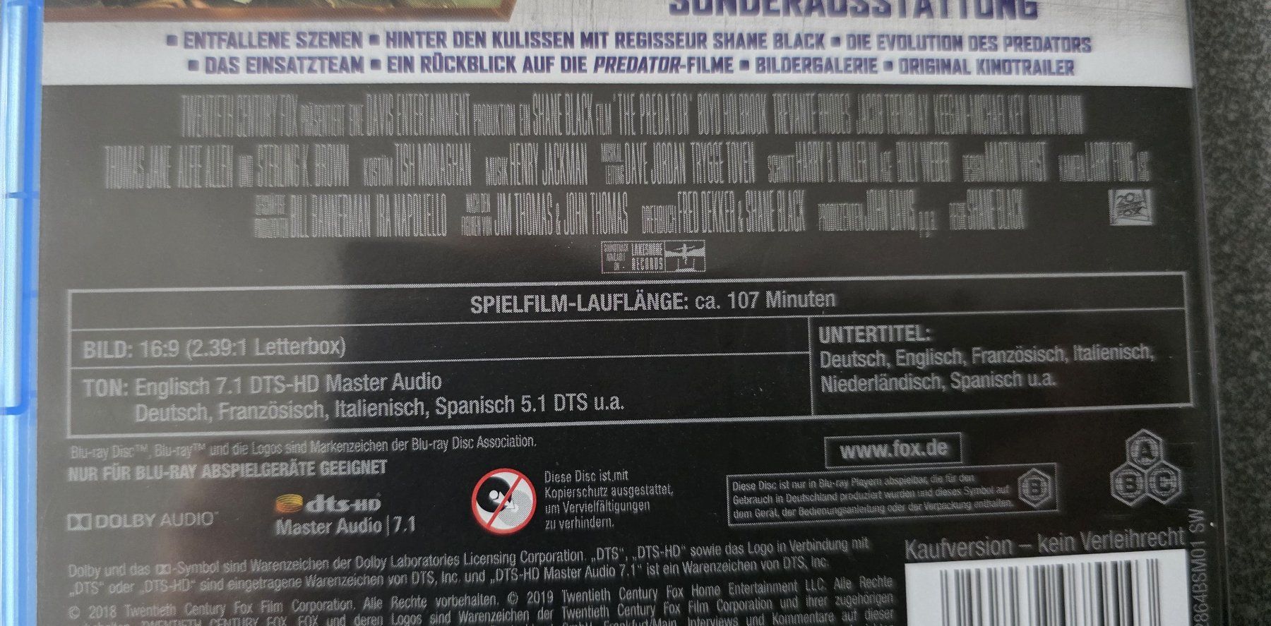 Alle DVDs: Blu-Ray Predator Upgrade – Gebraucht aus Oetwil am See von fineli2 1