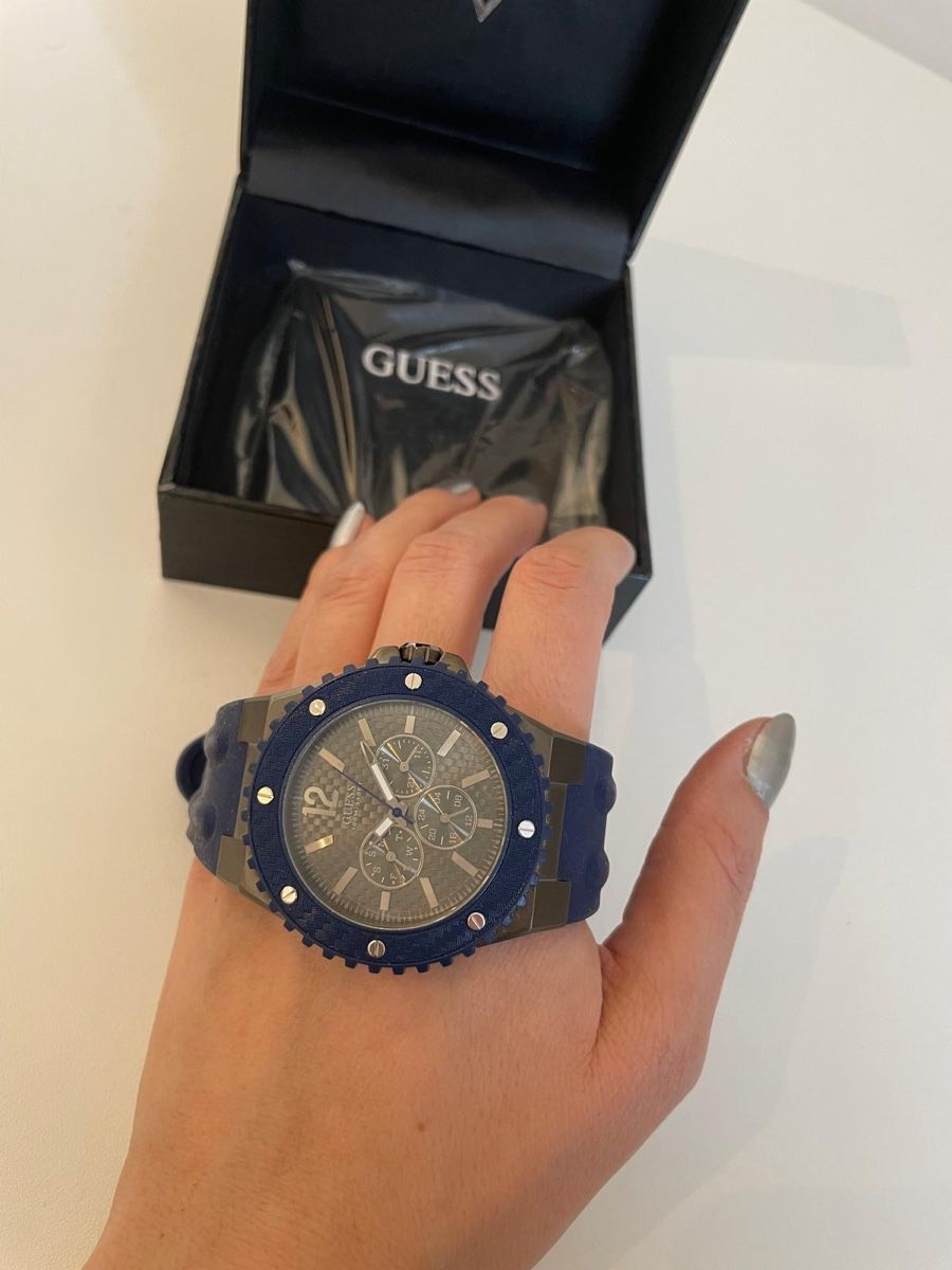 Guess Uhren: Guess Herrenuhr Chronograph Blau mit Box – Neu und originalverpackt aus Basel von Ch2005 4