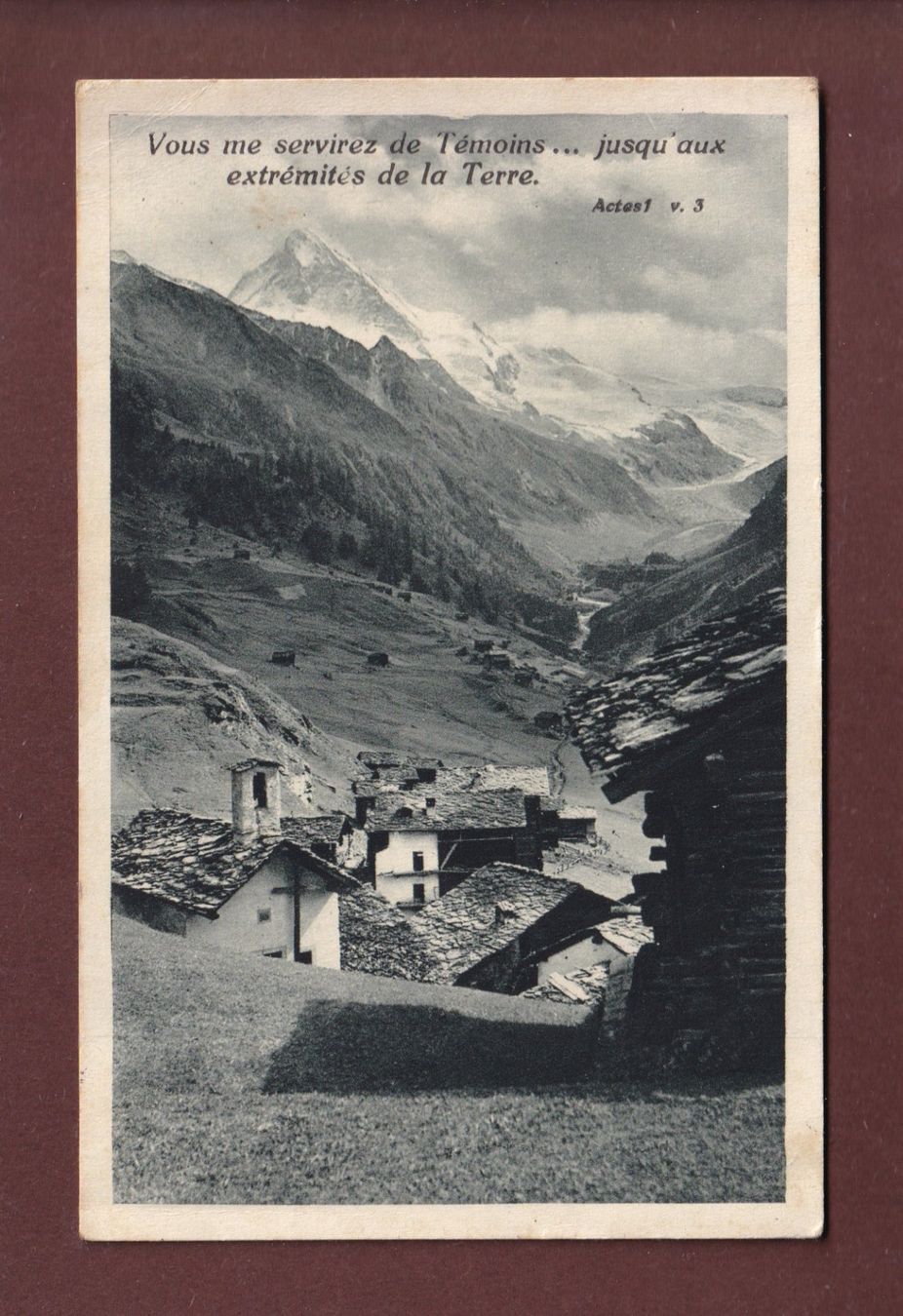 Cartoline postali: LA FORCLAZ - Verset - 1929 – Usato da Pully venduto da nicecards