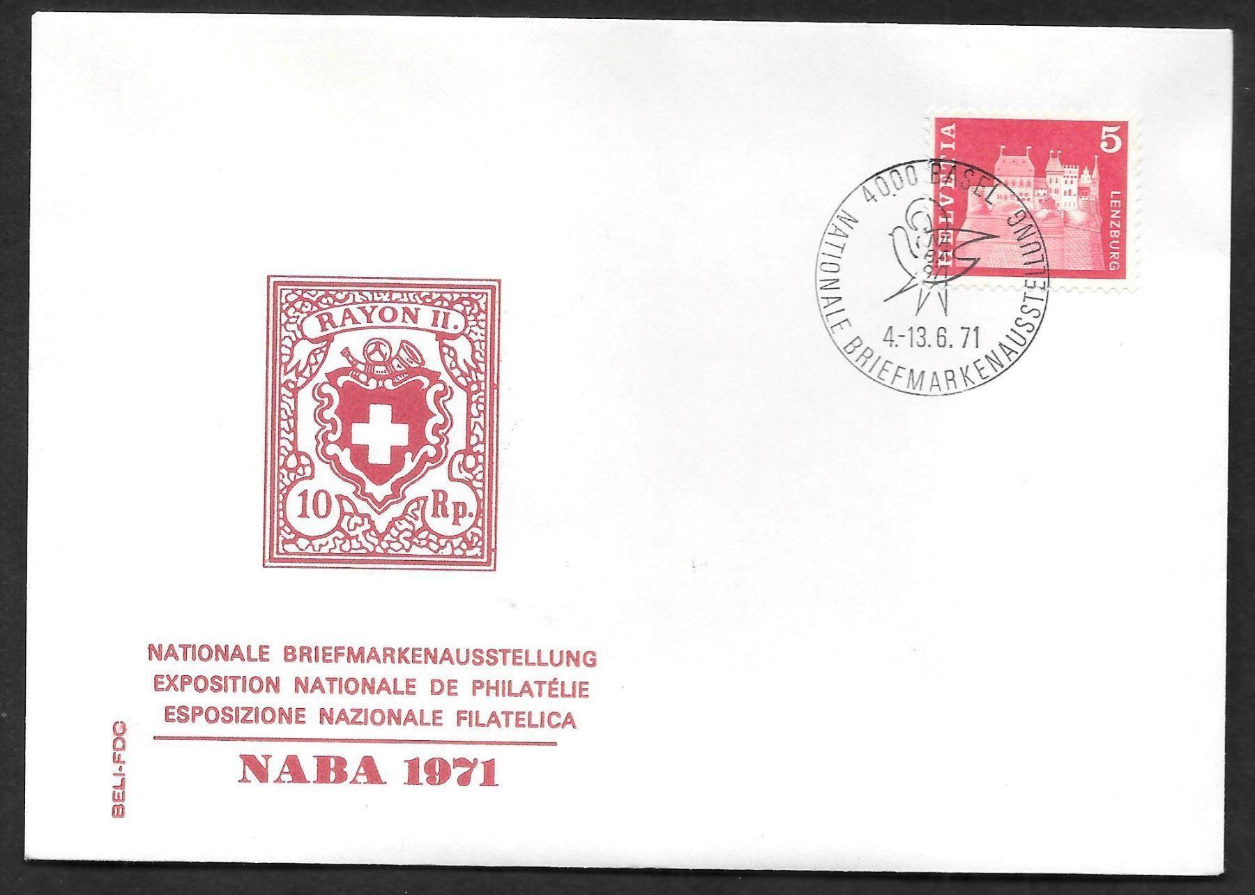 Alle Briefmarken: Sonderbrief S. 764 Naba Basel 4.-13.6.1971 – Neu (gemäss Beschreibung) aus Olten von clotaldi