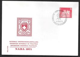 Sonderbrief S. 764 Naba Basel 4.-13.6.1971